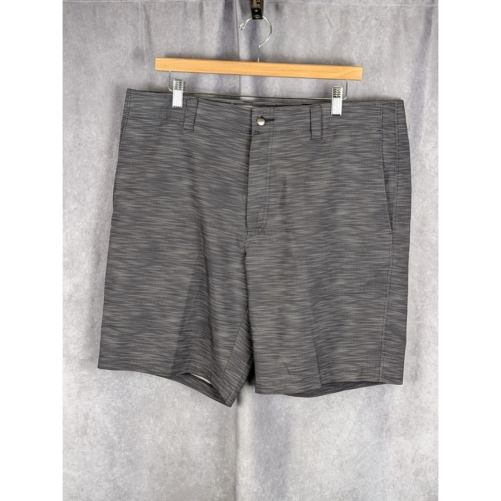 Callaway Mens Grey Space Dye Golf Shorts Flat Front‎ Performance Size 38